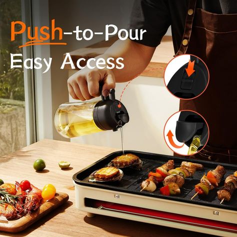2 in 1 Oil Dispenser and Oil Sprayer