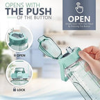 Set of 3 Transparent Water Bottle 2000ML, 900ML, 300ML with Motivational Time Marker
